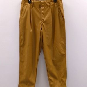 A New Day, faux leather gold ladies pant size 14
